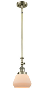 Franklin Restoration One Light Mini Pendant in Antique Brass (405|206ABG171)