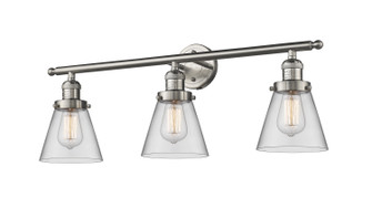 Franklin Restoration Three Light Bath Vanity in Brushed Satin Nickel (405|205SNG62)