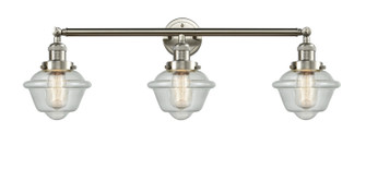 Franklin Restoration Three Light Bath Vanity in Brushed Satin Nickel (405|205SNG534)