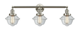 Franklin Restoration Three Light Bath Vanity in Brushed Satin Nickel (405|205SNG532)