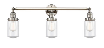 Franklin Restoration Three Light Bath Vanity in Polished Nickel (405|205PNG314)