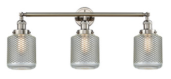 Franklin Restoration Three Light Bath Vanity in Polished Nickel (405|205PNG262)