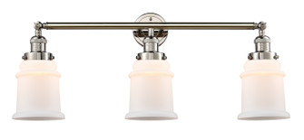 Franklin Restoration Three Light Bath Vanity in Polished Nickel (405|205PNG181)