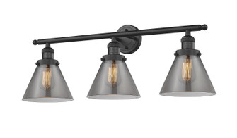 Franklin Restoration Three Light Bath Vanity in Matte Black (405|205BKG43)