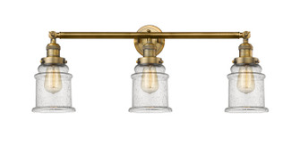 Franklin Restoration Three Light Bath Vanity in Brushed Brass (405|205BBG184)
