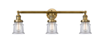 Franklin Restoration Three Light Bath Vanity in Brushed Brass (405|205BBG182S)