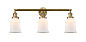 Franklin Restoration Three Light Bath Vanity in Brushed Brass (405|205BBG181)