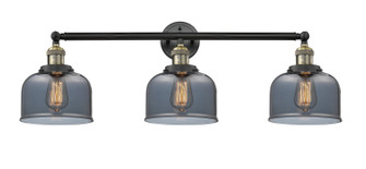 Franklin Restoration Three Light Bath Vanity in Black Antique Brass (405|205BABG73)