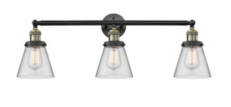 Franklin Restoration Three Light Bath Vanity in Black Antique Brass (405|205BABG62)