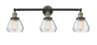 Franklin Restoration Three Light Bath Vanity in Black Antique Brass (405|205BABG172)