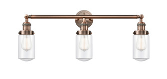 Franklin Restoration Three Light Bath Vanity in Antique Copper (405|205ACG312)