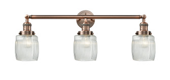 Franklin Restoration Three Light Bath Vanity in Antique Copper (405|205ACG302)