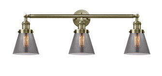 Franklin Restoration Three Light Bath Vanity in Antique Brass (405|205ABG63)