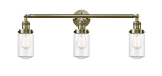 Franklin Restoration Three Light Bath Vanity in Antique Brass (405|205ABG312)