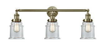 Franklin Restoration Three Light Bath Vanity in Antique Brass (405|205ABG182)