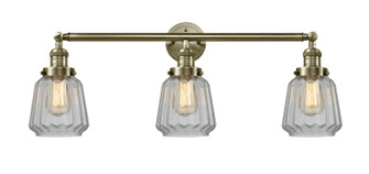 Franklin Restoration Three Light Bath Vanity in Antique Brass (405|205ABG142)