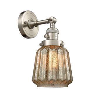 Franklin Restoration One Light Wall Sconce in Brushed Satin Nickel (405|203SWSNG146)