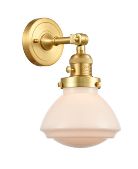 Franklin Restoration One Light Wall Sconce in Satin Gold (405|203SWSGG321)