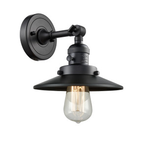 Franklin Restoration One Light Wall Sconce in Matte Black (405|203SWBKM6)