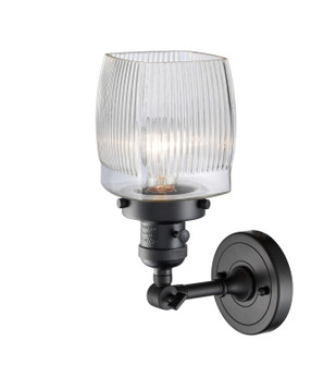 Franklin Restoration One Light Wall Sconce in Matte Black (405|203SWBKG302)