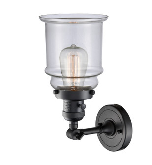 Franklin Restoration One Light Wall Sconce in Matte Black (405|203SWBKG182)