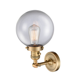 Franklin Restoration One Light Wall Sconce in Brushed Brass (405|203SWBBG2028)