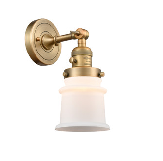 Franklin Restoration One Light Wall Sconce in Brushed Brass (405|203SWBBG181S)