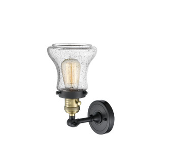 Franklin Restoration One Light Wall Sconce in Black Antique Brass (405|203SWBABG194)