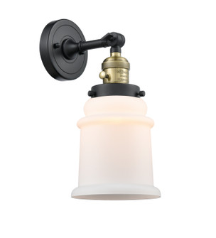 Franklin Restoration One Light Wall Sconce in Black Antique Brass (405|203SWBABG181)