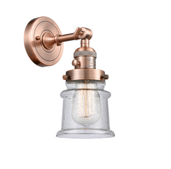 Franklin Restoration One Light Wall Sconce in Antique Copper (405|203SWACG184S)