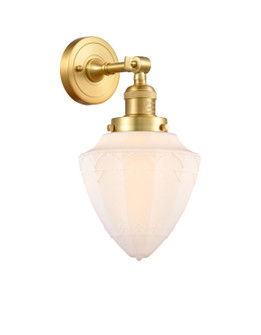 Franklin Restoration One Light Wall Sconce in Satin Gold (405|203SGG6617)