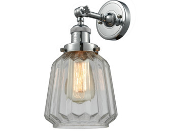 Franklin Restoration One Light Wall Sconce in Polished Chrome (405|203PCG142)