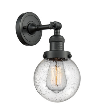 Franklin Restoration One Light Wall Sconce in Matte Black (405|203BKG2046)