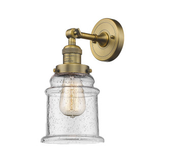 Franklin Restoration One Light Wall Sconce in Brushed Brass (405|203BBG184)