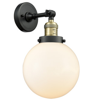 Franklin Restoration One Light Wall Sconce in Black Antique Brass (405|203BABG2018)