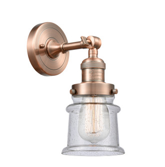 Franklin Restoration One Light Wall Sconce in Antique Copper (405|203ACG184S)