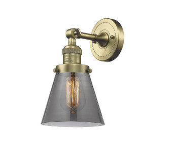 Franklin Restoration One Light Wall Sconce in Antique Brass (405|203ABG63)