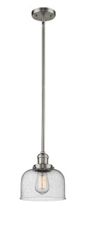 Franklin Restoration One Light Mini Pendant in Brushed Satin Nickel (405|201SSNG74)