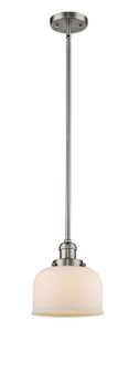 Franklin Restoration One Light Mini Pendant in Brushed Satin Nickel (405|201SSNG71)