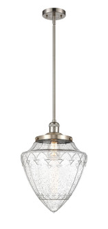 Franklin Restoration One Light Mini Pendant in Brushed Satin Nickel (405|201SSNG66412)
