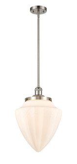 Franklin Restoration One Light Mini Pendant in Brushed Satin Nickel (405|201SSNG66112)