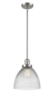 Franklin Restoration One Light Mini Pendant in Brushed Satin Nickel (405|201SSNG222)