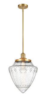 Franklin Restoration One Light Mini Pendant in Satin Gold (405|201SSGG66412)