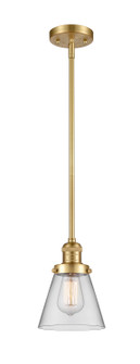 Franklin Restoration One Light Mini Pendant in Satin Gold (405|201SSGG62)