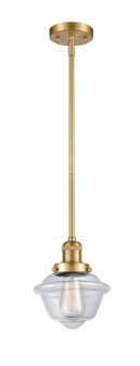 Franklin Restoration One Light Mini Pendant in Satin Gold (405|201SSGG532)