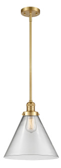 Franklin Restoration One Light Mini Pendant in Satin Gold (405|201SSGG42L)