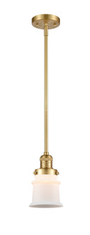 Franklin Restoration One Light Mini Pendant in Satin Gold (405|201SSGG181S)