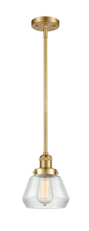 Franklin Restoration One Light Mini Pendant in Satin Gold (405|201SSGG172)
