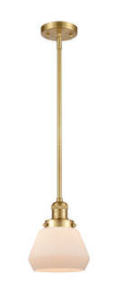 Franklin Restoration One Light Mini Pendant in Satin Gold (405|201SSGG171)