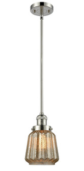 Franklin Restoration One Light Mini Pendant in Polished Nickel (405|201SPNG146)